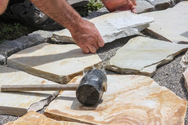 Stone Sidewalk Installation in Lake Orion